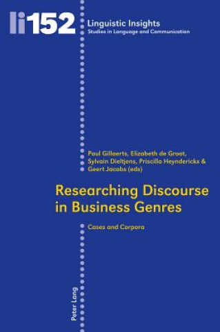 Carte Researching Discourse in Business Genres Geert Priscilla / Jacobs