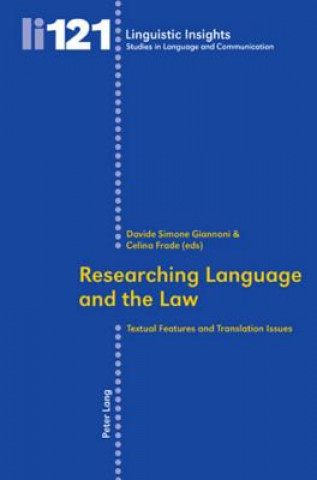 Kniha Researching Language and the Law Davide Simone Giannoni