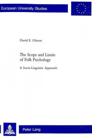 Kniha Scope and Limits of Folk Psychology David E. Ohreen