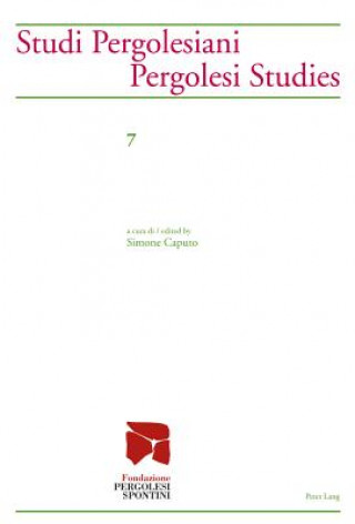 Könyv Studi Pergolesiani- Pergolesi Studies Simone Caputo