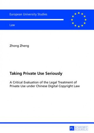 Könyv Taking Private Use Seriously Zhong Zheng