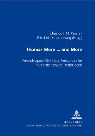 Kniha Thomas More ... and More Christoph M. Peters