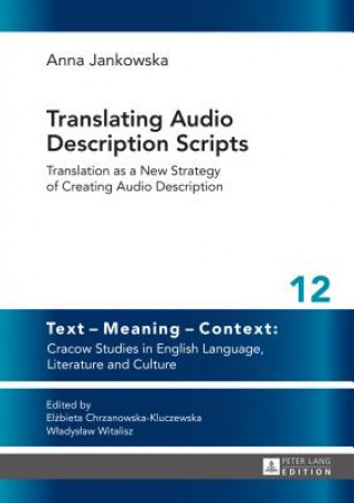 Książka Translating Audio Description Scripts Anna Jankowska