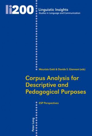 Livre Corpus Analysis for Descriptive and Pedagogical Purposes Maurizio Gotti