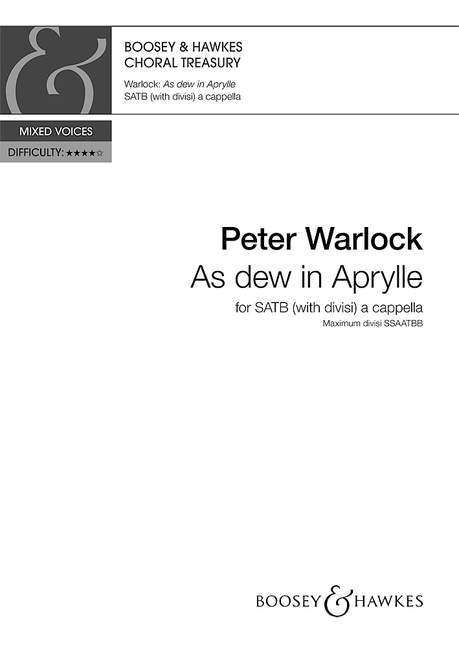 Книга AS DEW IN APRYLLE PETER WARLOCK