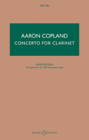 Kniha CLARINET CONCERTO AARON COPLAND