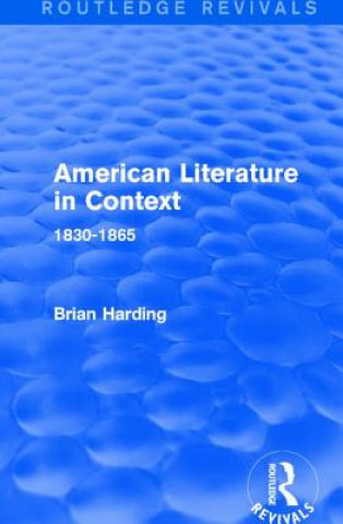 Buch American Literature in Context Brian Harding