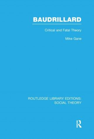 Carte Baudrillard (RLE Social Theory) Mike Gane