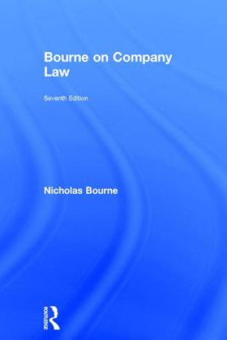 Książka Bourne on Company Law Nicholas Bourne