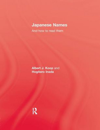 Livre Japanese Names & How To Read Albert J. Koop