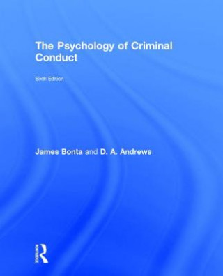 Book Psychology of Criminal Conduct James Bonta