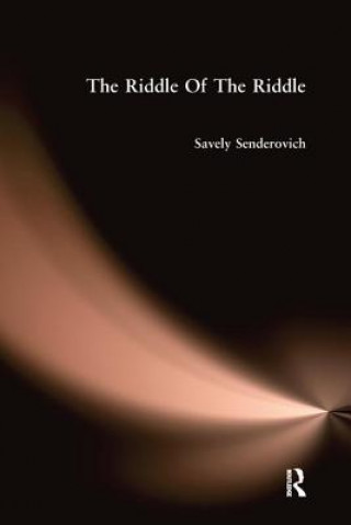 Книга Riddle Of The Riddle Savely Senderovich