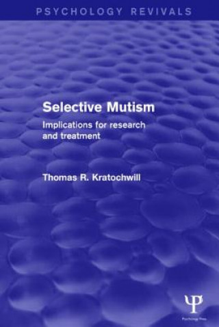 Carte Selective Mutism Thomas R. Kratochwill