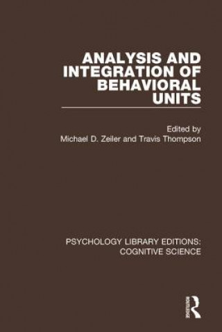 Kniha Analysis and Integration of Behavioral Units 