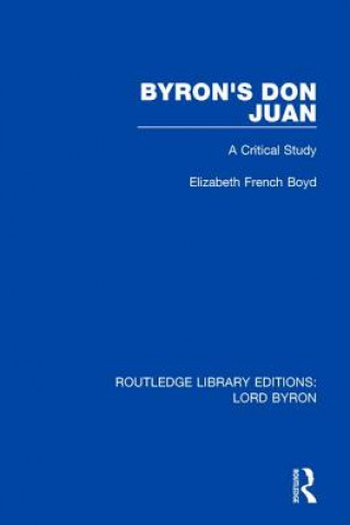 Kniha Byron's Don Juan Elizabeth French Boyd