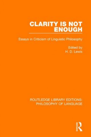 Книга Clarity is not Enough 