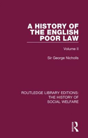 Książka History of the English Poor Law Sir George Nicholls