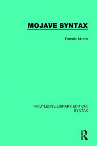 Könyv Mojave Syntax Pamela Munro