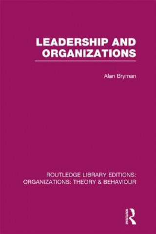 Buch Leadership and Organizations (RLE: Organizations) Alan Bryman