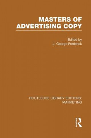 Kniha Masters of Advertising Copy (RLE Marketing) 