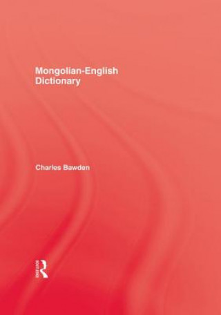 Carte Mongolian English Dictionary Charles Bawden