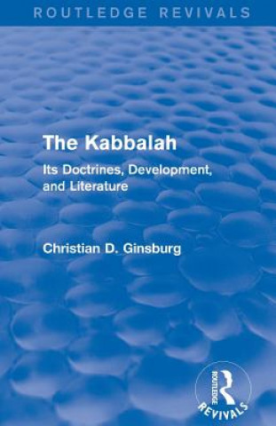 Carte Kabbalah (Routledge Revivals) Christian D. Ginsburg