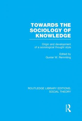 Книга Towards the Sociology of Knowledge (RLE Social Theory) 