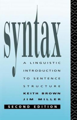 Kniha Syntax Keith Brown