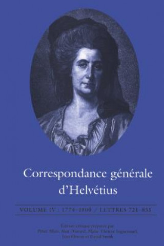 Kniha Correspondance Generale d'Helvetius Claude Adrien Helvetius