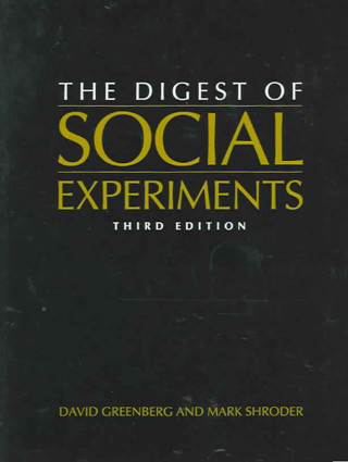 Carte Digest of Social Experiments David H. Greenberg