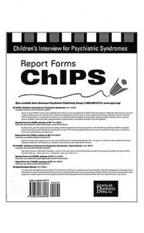 Buch Report Forms for ChIPS Elizabeth B. (Children's Hospital of Philadelphia ) Weller