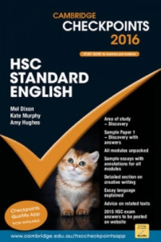 Kniha Cambridge Checkpoints HSC Standard English 2016 Mel Dixon