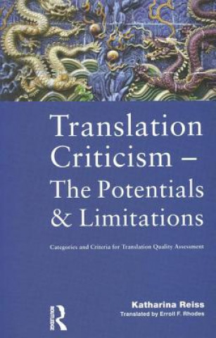 Book Translation Criticism- Potentials and Limitations Katharina Reiss