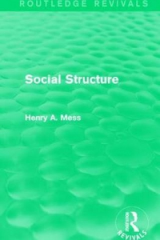 Książka Social Structure Henry A. Mess