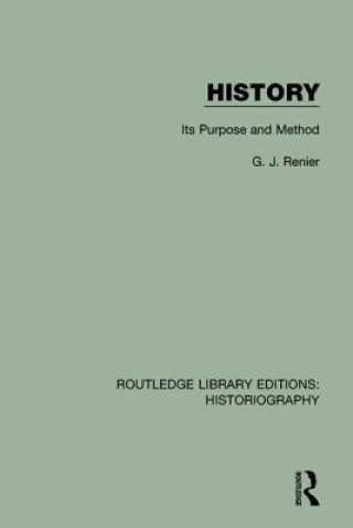 Knjiga History G. J. Renier