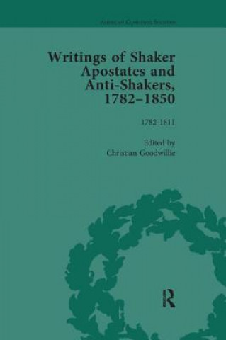 Kniha Writings of Shaker Apostates and Anti-Shakers, 1782-1850 Christian Goodwillie