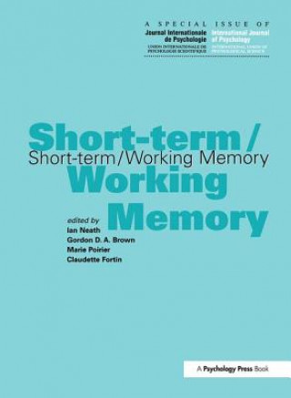 Kniha Short-term/Working Memory 