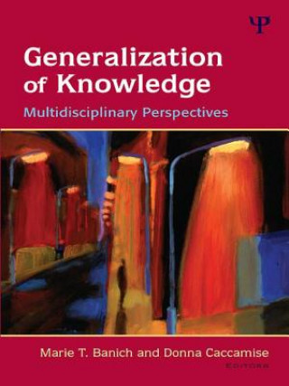 Livre Generalization of Knowledge Marie T. Banich