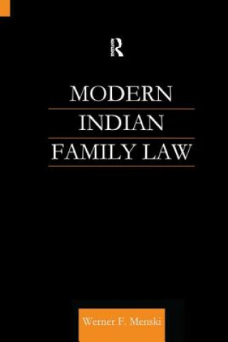 Book Modern Indian Family Law Professor Werner F. Menski