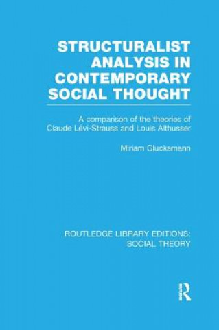 Książka Structuralist Analysis in Contemporary Social Thought (RLE Social Theory) Miriam Glucksmann