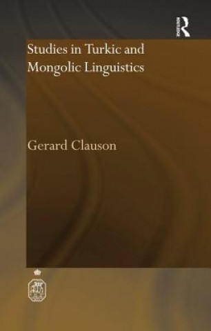 Carte Studies in Turkic and Mongolic Linguistics Gerard Clauson