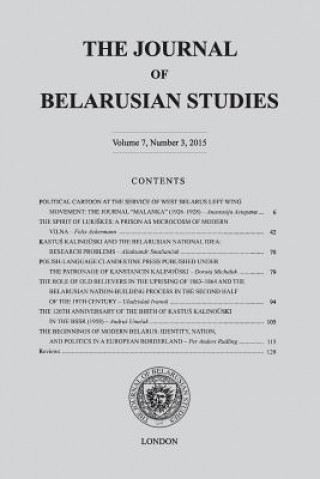 Książka Journal of Belarusian Studies 2015 Ostrogorski Centre