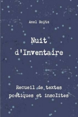 Książka Nuit D'inventaire Axel Roitz