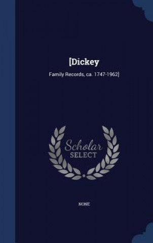 Boek [Dickey None None