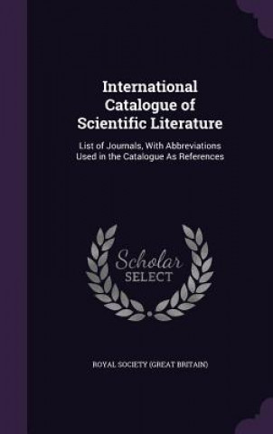 Carte International Catalogue of Scientific Literature 