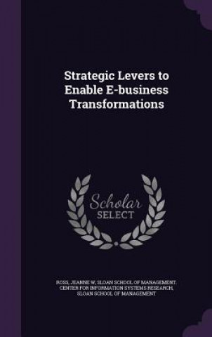 Book Strategic Levers to Enable E-Business Transformations Jeanne W Ross