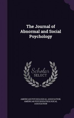 Knjiga Journal of Abnormal and Social Psychology 