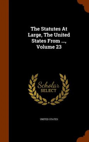 Kniha Statutes at Large, the United States from ..., Volume 23 United States.