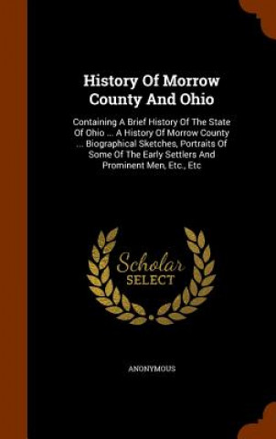 Kniha History of Morrow County and Ohio Anonymous