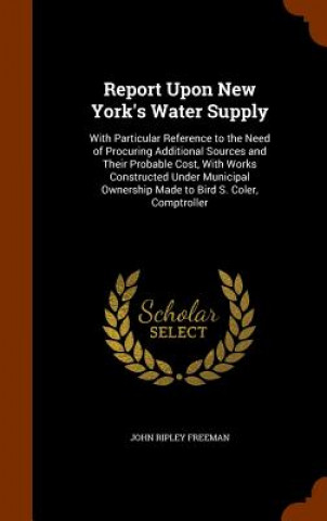 Carte Report Upon New York's Water Supply John Ripley Freeman